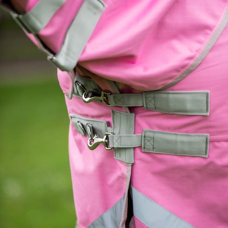 0g Detachable Neck Turnout Rug - Baby Pink - VALEQ