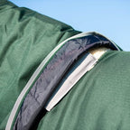 0g Detachable Neck Turnout Rug - Hunter Green - VALEQ