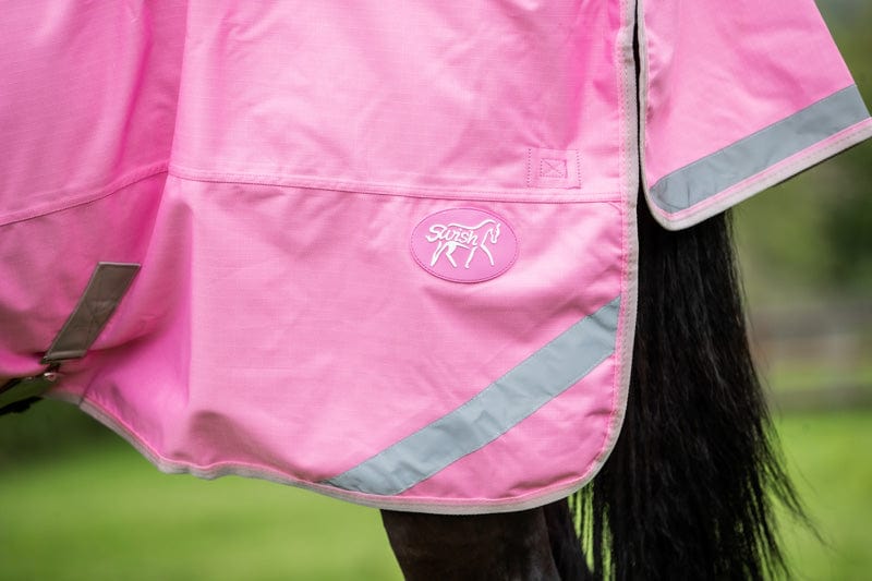 100g Detachable Neck Turnout Rug - Baby Pink - VALEQ