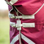 100g Detachable Neck Turnout Rug - Burgundy - VALEQ