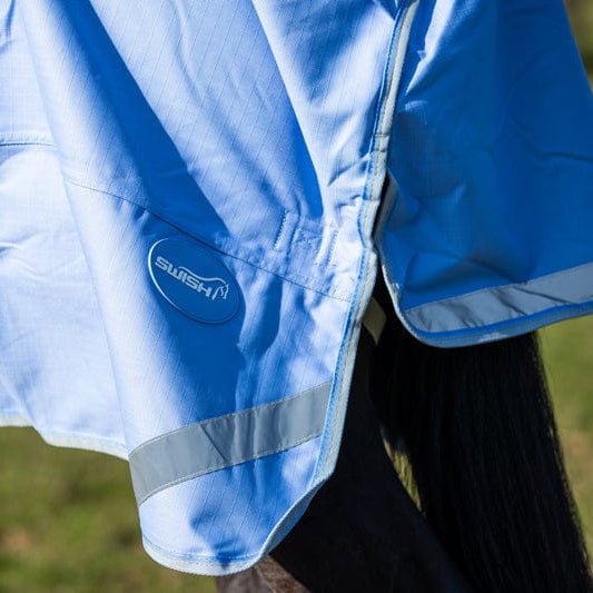 100g Detachable Neck Turnout Rug - Cornflower - VALEQ