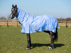 100g Detachable Neck Turnout Rug - Cornflower - VALEQ