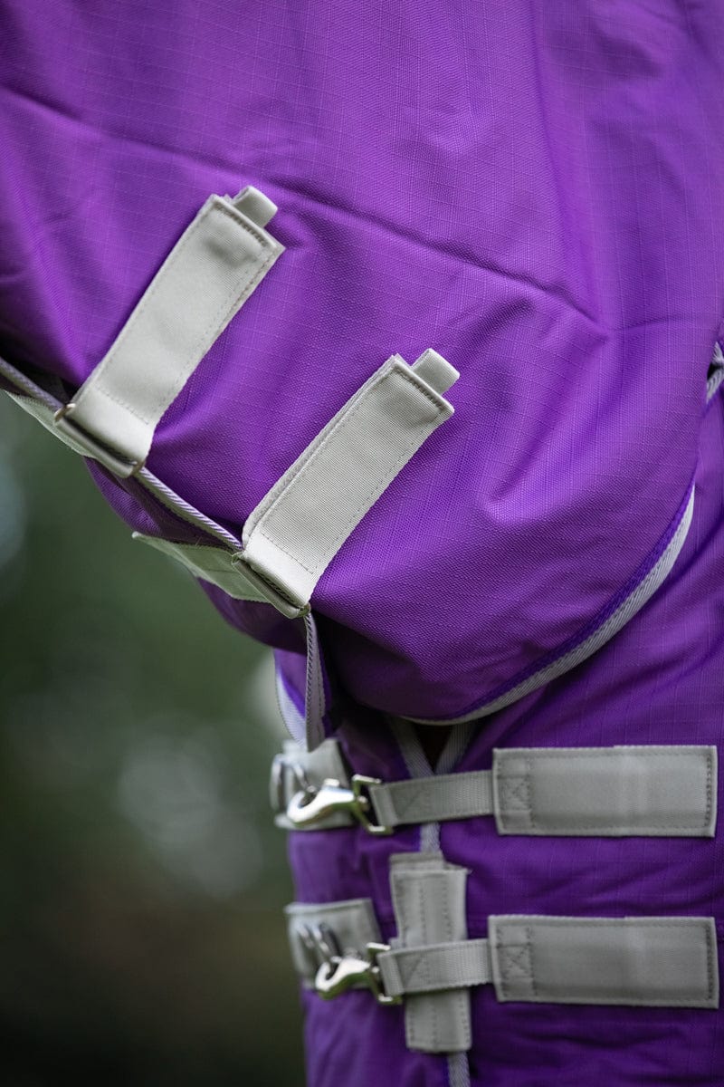 100g FIXED Neck Turnout Rug - Purple - VALEQ