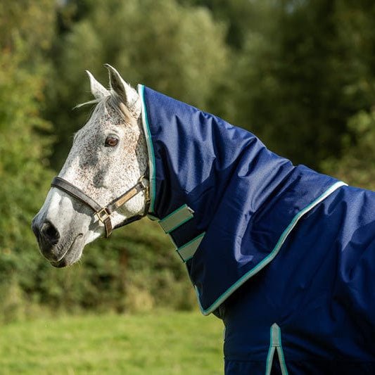 100g Navy Turnout Rug Neck Cover - VALEQ