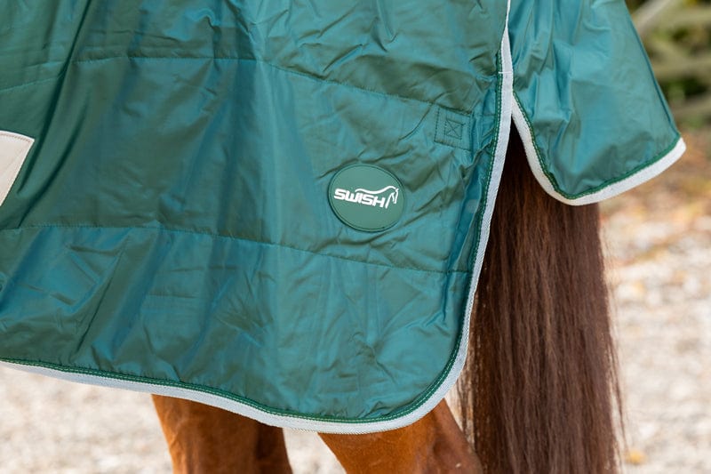 100g Stable Rug With Detachable Neck - Hunter Green - VALEQ