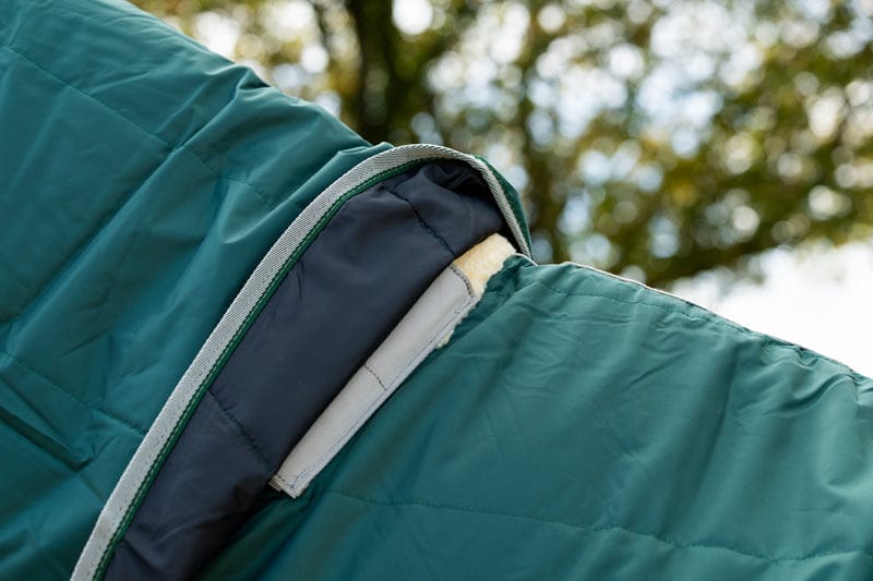 100g Stable Rug With Detachable Neck - Hunter Green - VALEQ