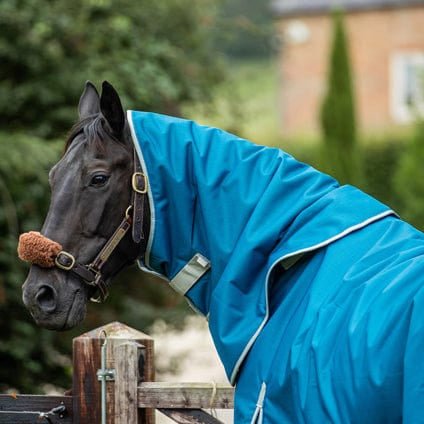 100g Turquoise Turnout Rug Neck Cover - VALEQ