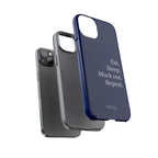 Eat. Sleep. Muck Out. Repeat. Tough Navy Phone Case
