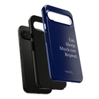 Eat. Sleep. Muck Out. Repeat. Tough Navy Phone Case