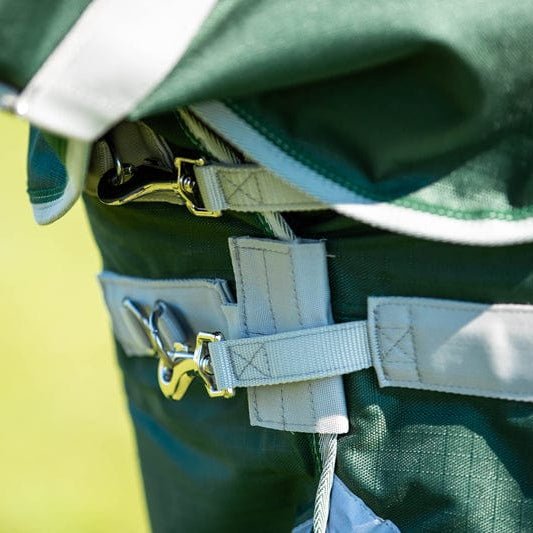 200g Detachable Neck Turnout Rug - Hunter Green - VALEQ