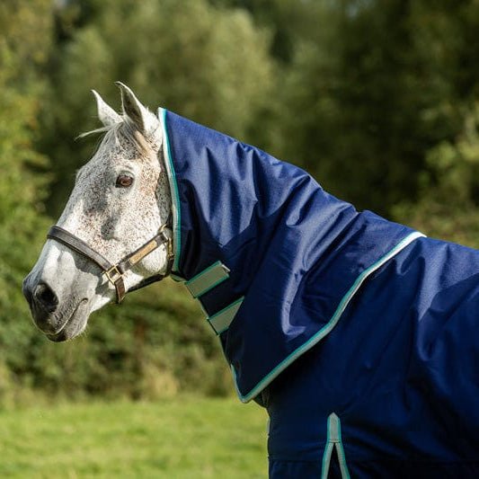 200g Turnout Rug Neck Cover - Navy - VALEQ