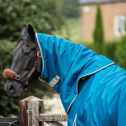 200g Turnout Rug Neck Cover - Turquoise. - VALEQ