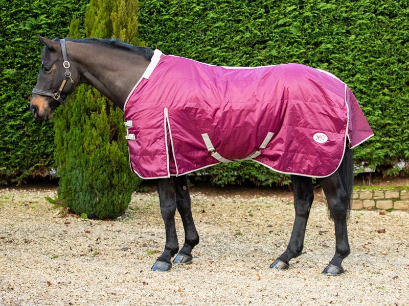 360g Burgundy Stable Rug With Detachable Neck - VALEQ