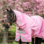 50g Detachable Neck Turnout Rug - Baby Pink - VALEQ