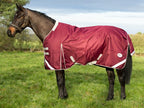 50g Detachable Neck Turnout Rug - Burgundy - VALEQ