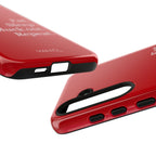 Eat. Sleep. Muck out. Repeat. Red Protective Phone Case