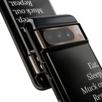 Eat. Sleep. Muck out. Repeat. Tough Phone Case