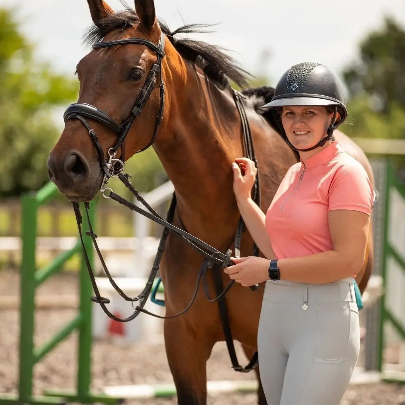 Adult Riding Leggings - Droplet Grey - VALEQ