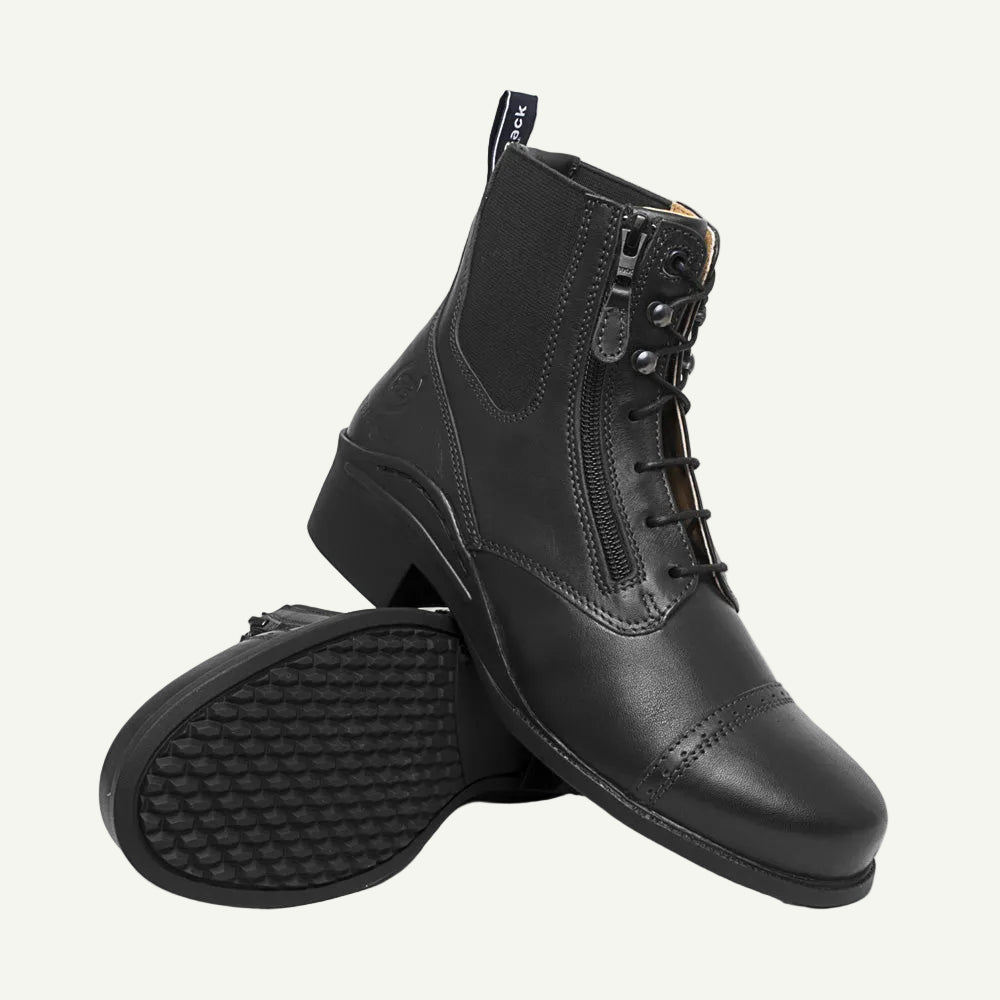 Bramham Zip Jodhpur Boots - Black - VALEQ