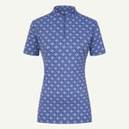 Cowgirl Technical Horse Tiding T-Shirt - Navy and Lilac - VALEQ