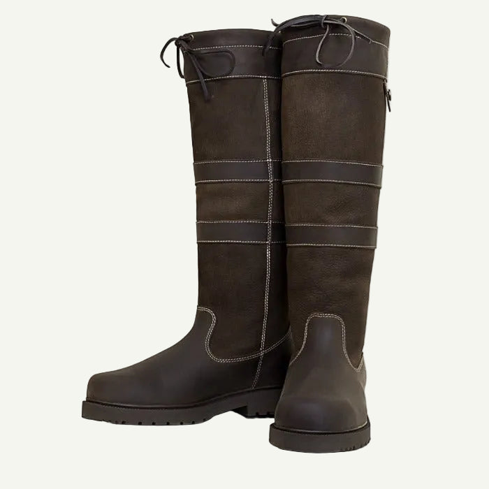 Dakota Waterproof Country Boots - Brown - Standard Calf or Wide Calf - VALEQ