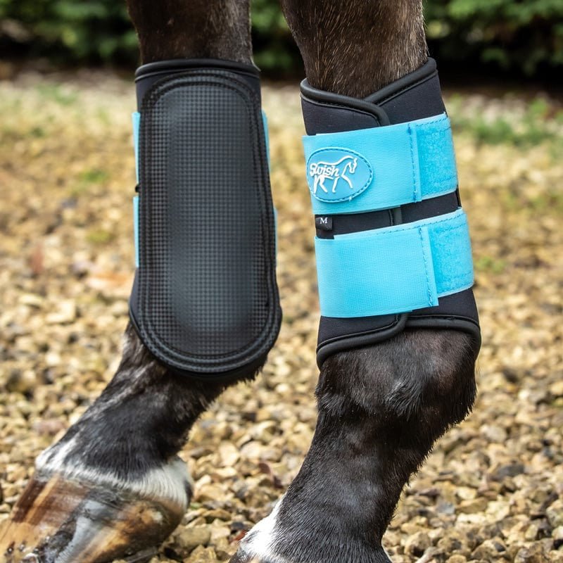 Double Locking Brushing Boots - Blue - VALEQ