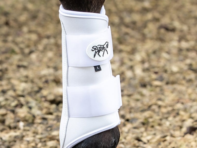 Double Locking Brushing Boots - White - VALEQ