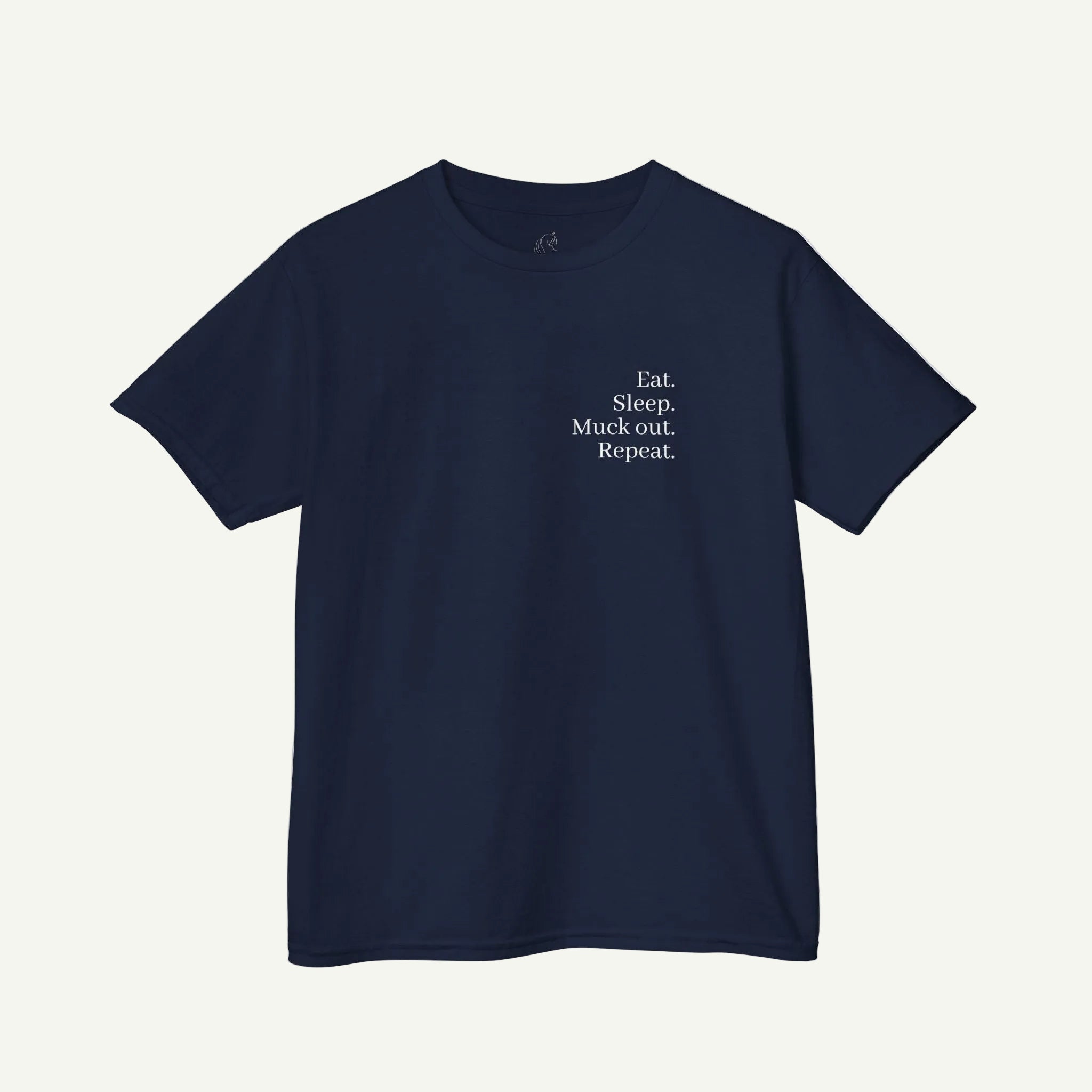 Eat. Sleep. Muck out. Repeat. Kids T-Shirt - VALEQ