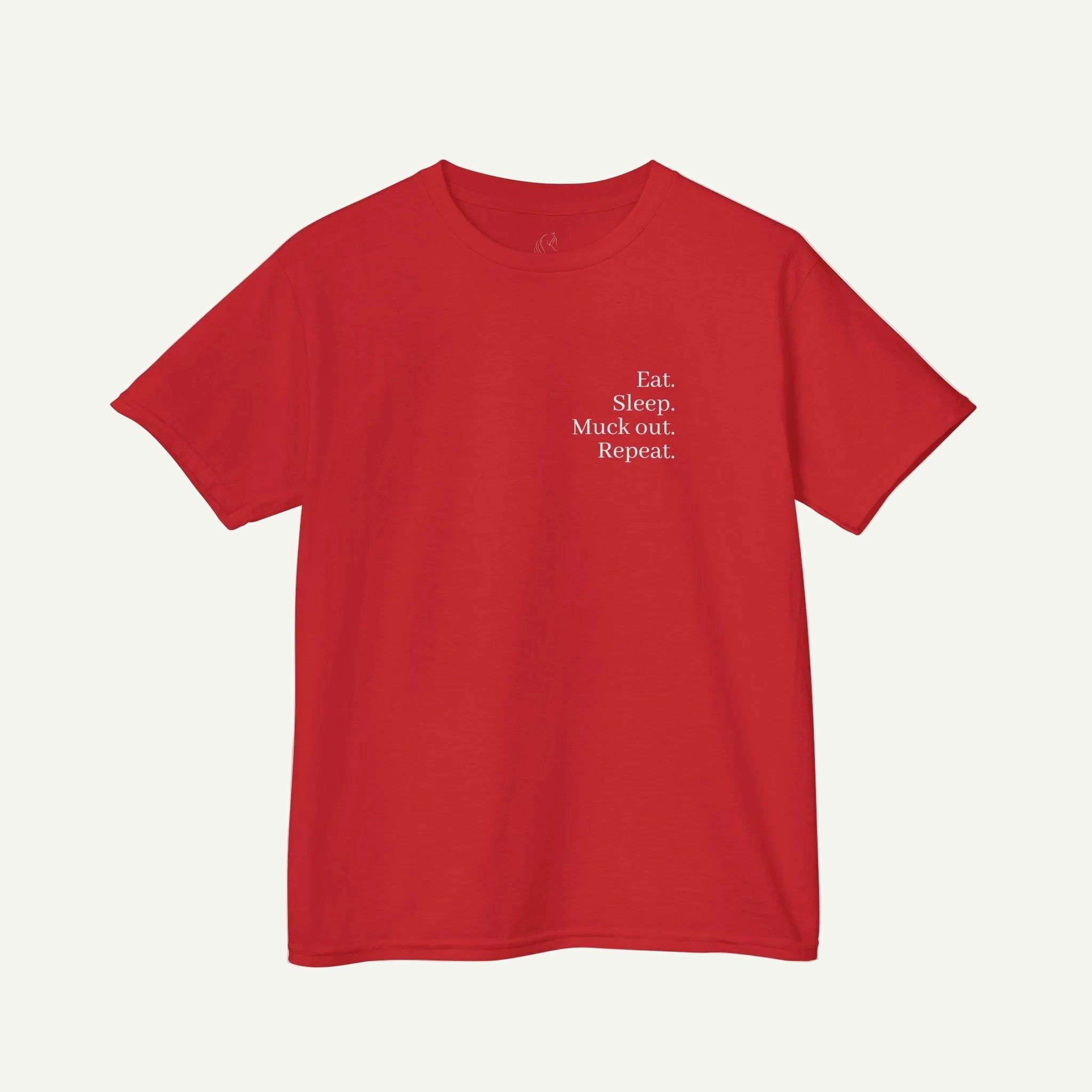 Eat. Sleep. Muck out. Repeat. Kids T-Shirt - VALEQ