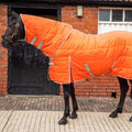 EX DISPLAY STABLE RUG NECK COVER - 200G ORANGE - SMALL - VALEQ