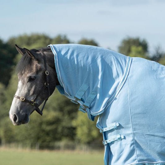 Fleece Rug With Neck Cover - Baby Blue - VALEQ