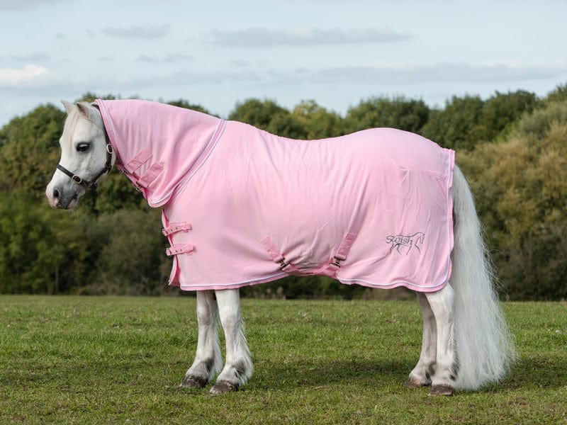 Fleece Rug With Neck Cover - Baby Pink - VALEQ
