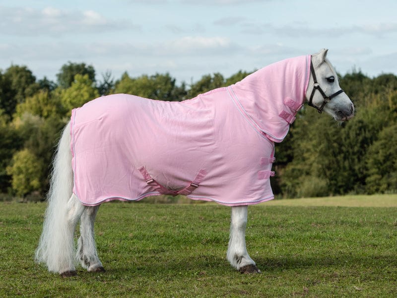 Fleece Rug With Neck Cover - Baby Pink - VALEQ