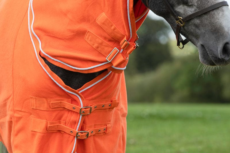 Fleece Rug With Neck Cover - Orange - VALEQ