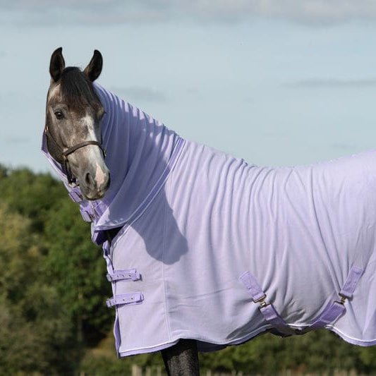 Fleece Rug With Neck Cover - Violet - VALEQ