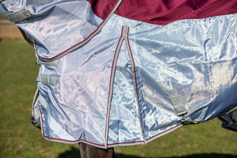 Fly Turnout Combination Rug - Burgundy - VALEQ