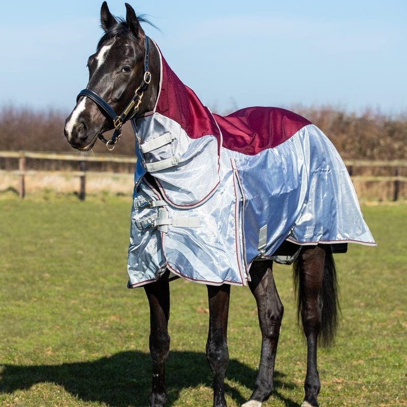 Fly Turnout Combination Rug - Burgundy - VALEQ