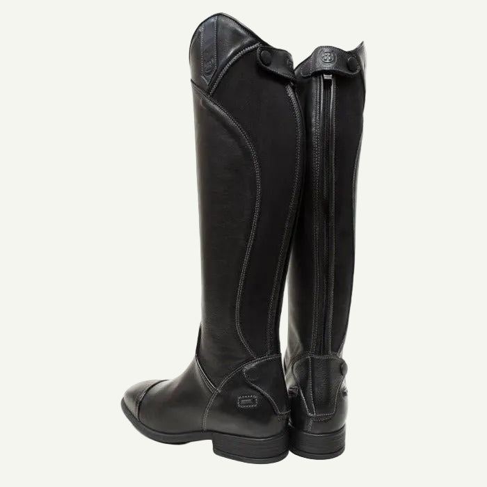Georgia - Long Riding Boot - Black - VALEQ
