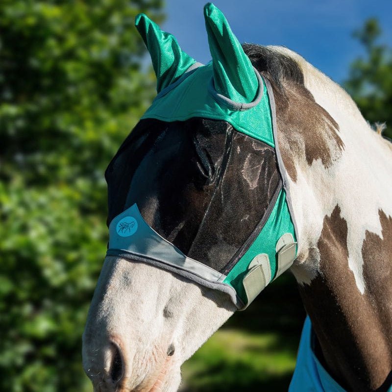 Horse Fly Mask - Green - VALEQ