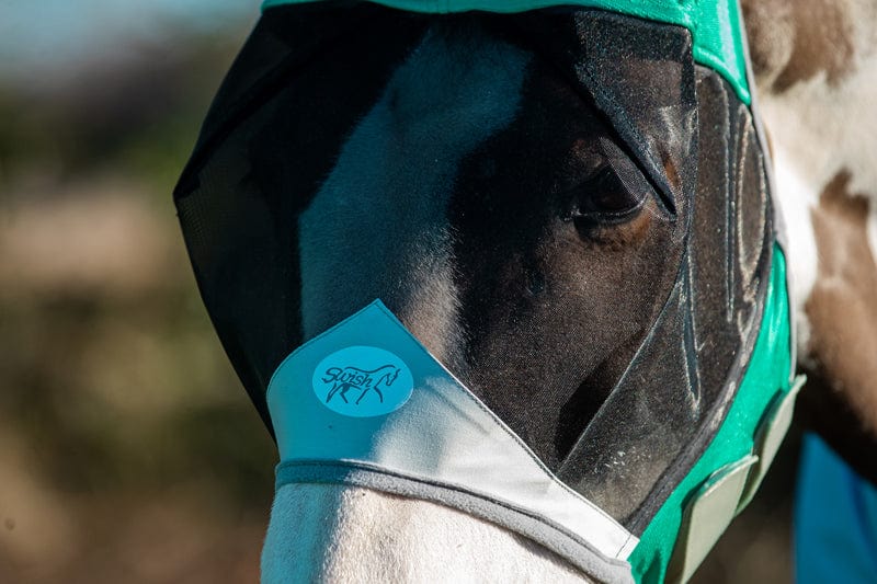 Horse Fly Mask - Green - VALEQ