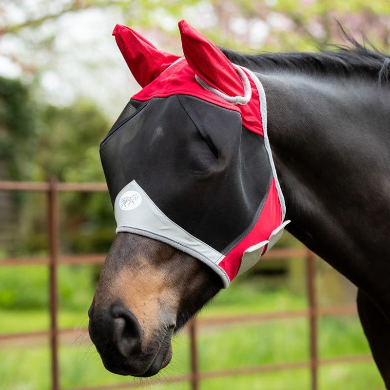 Horse Fly Mask - Red - VALEQ