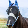 Horse Fly Mask With Nose - Cornflower - VALEQ