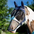 Horse Fly Mask With Nose - Navy - VALEQ