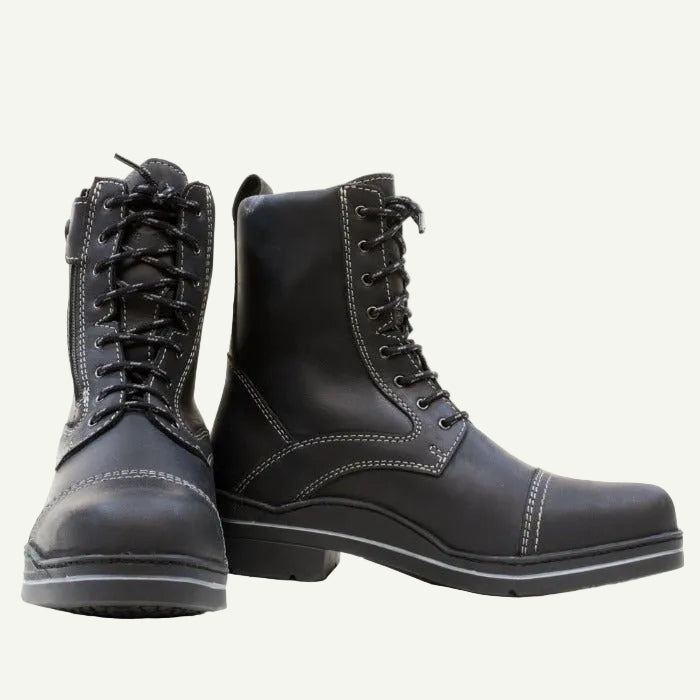 Kentucky Storm Waterproof Jodhpur Boots - Black - VALEQ