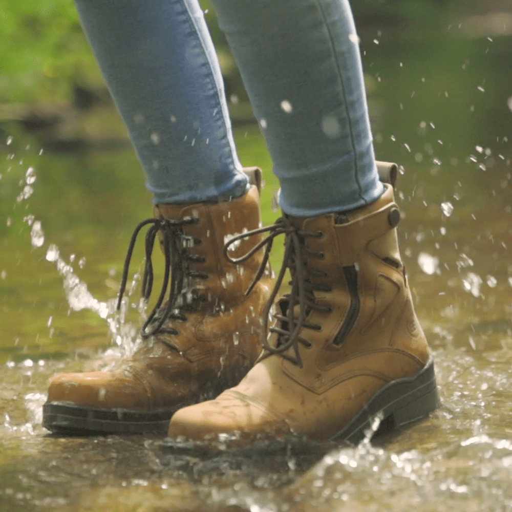 Kentucky Storm Waterproof Jodhpur Boots - Mocha - VALEQ