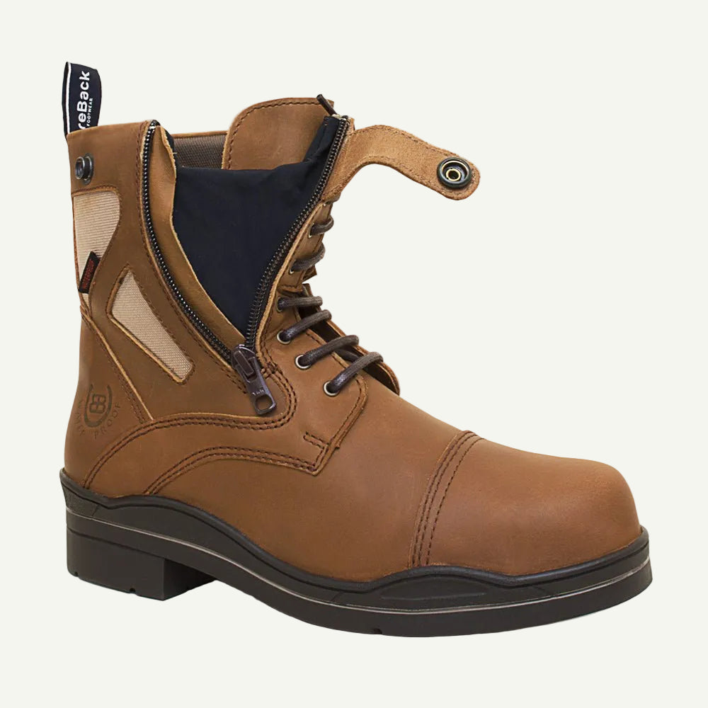 Kentucky Storm Waterproof Jodhpur Boots - Mocha - VALEQ