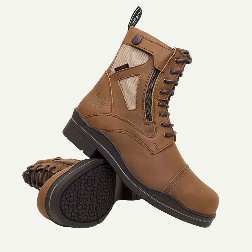 Kentucky Storm Waterproof Jodhpur Boots - Mocha - VALEQ