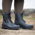 Kentucky Storm Waterproof Jodhpur Boots - Polished Navy - VALEQ
