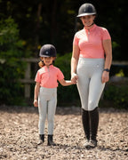 Kids Riding Leggings - Droplet Grey - VALEQ