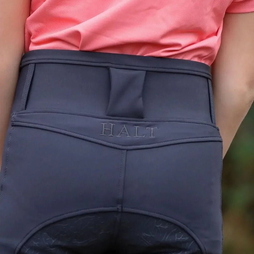 Kids Riding Leggings - Slate Grey - VALEQ